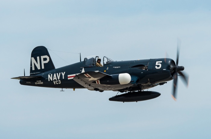 Corsair fly by