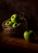 Apples and Burlap