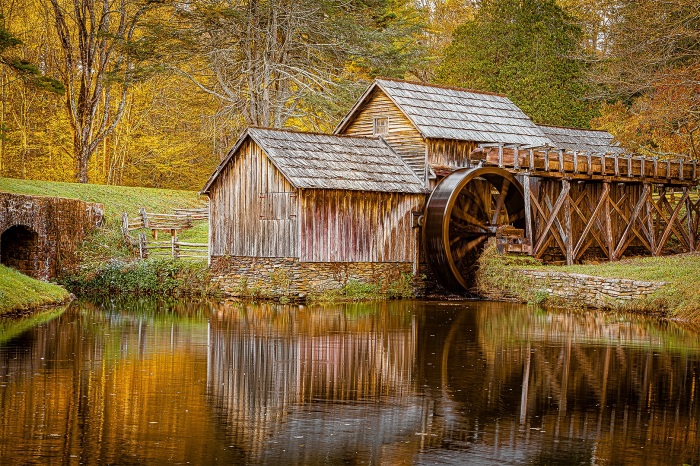 Sunset At The Old Mill