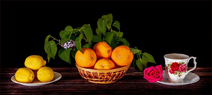 Lemons, Oranges and a Rose, Francisco de Zurbarán in 1633