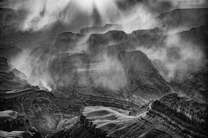 Grand Canyon In Mist
