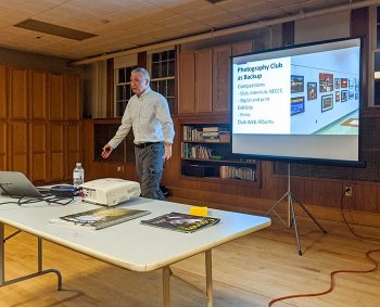 Chane presents at Bridgeport Camera Club