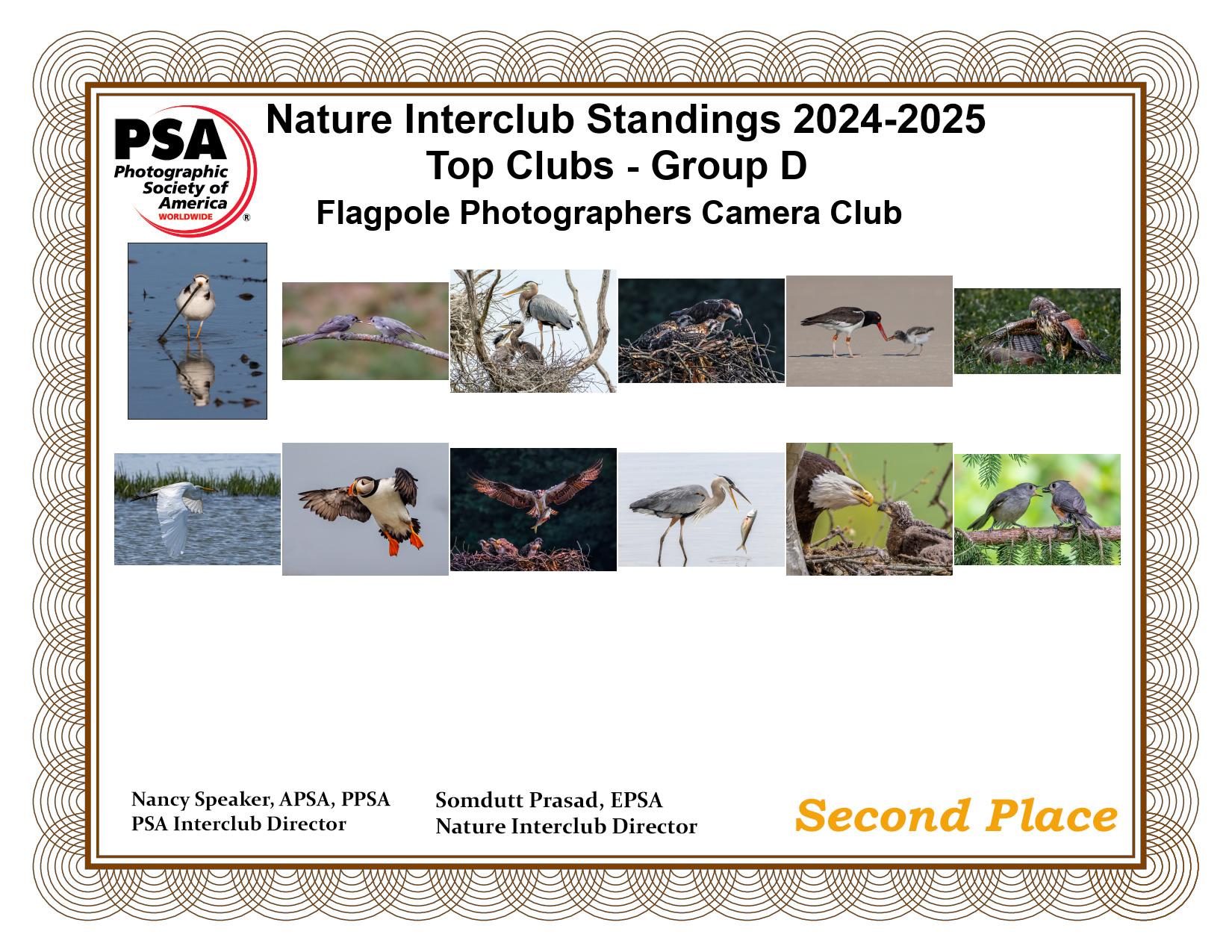 Flagpole Photographic Society of America’s (PSA) Winter Interclub Competition