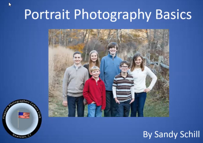 Video of Portrait Basics Workshop by Sandy Schill